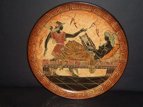 hermes greek vase|authentic hermes plates.